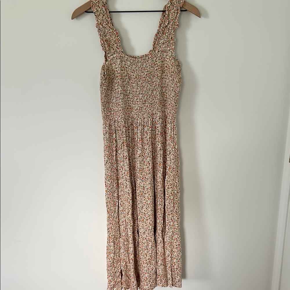 Aerie Floral Sleeveless Maxi Dress